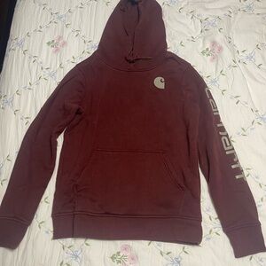 Carhartt Women's Maroon Hoodie Sweater